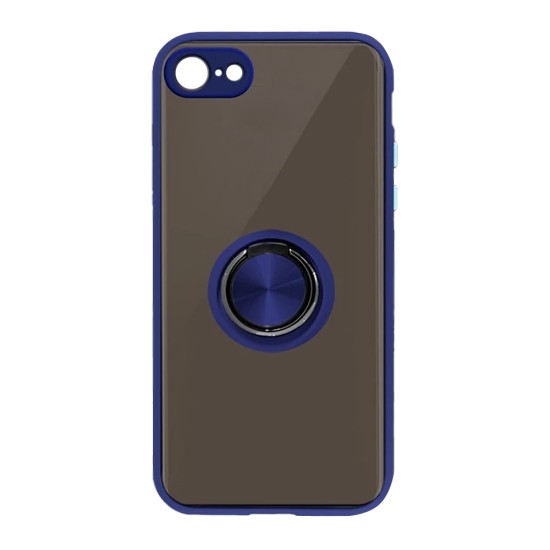 Capa com Anel de Suporte para Apple iPhone 6 Plus Azul Fumado